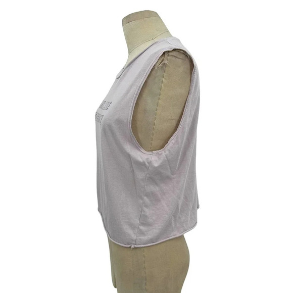 Barry's "What, Like It's Hard?" Graphic Muscle Tank Top Lilac Purple Size Medium - Picture 2 of 6